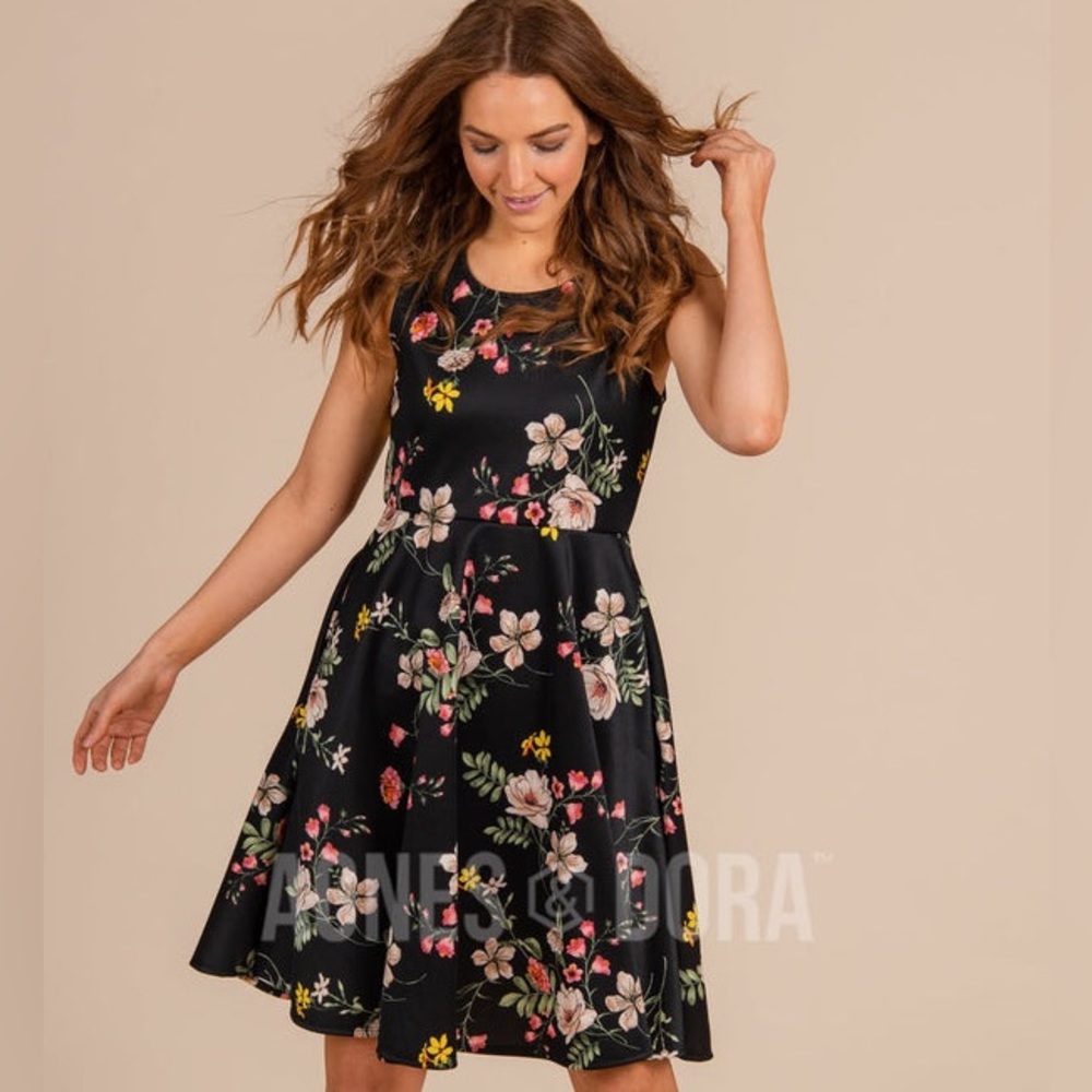 Agnes & Dora Fit & Flare Floral Dress